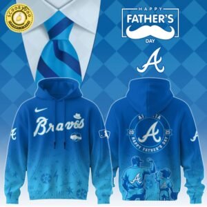 Atlanta Braves 2025 Father’s Day Hoodie – Limited MLB Sweatshirt