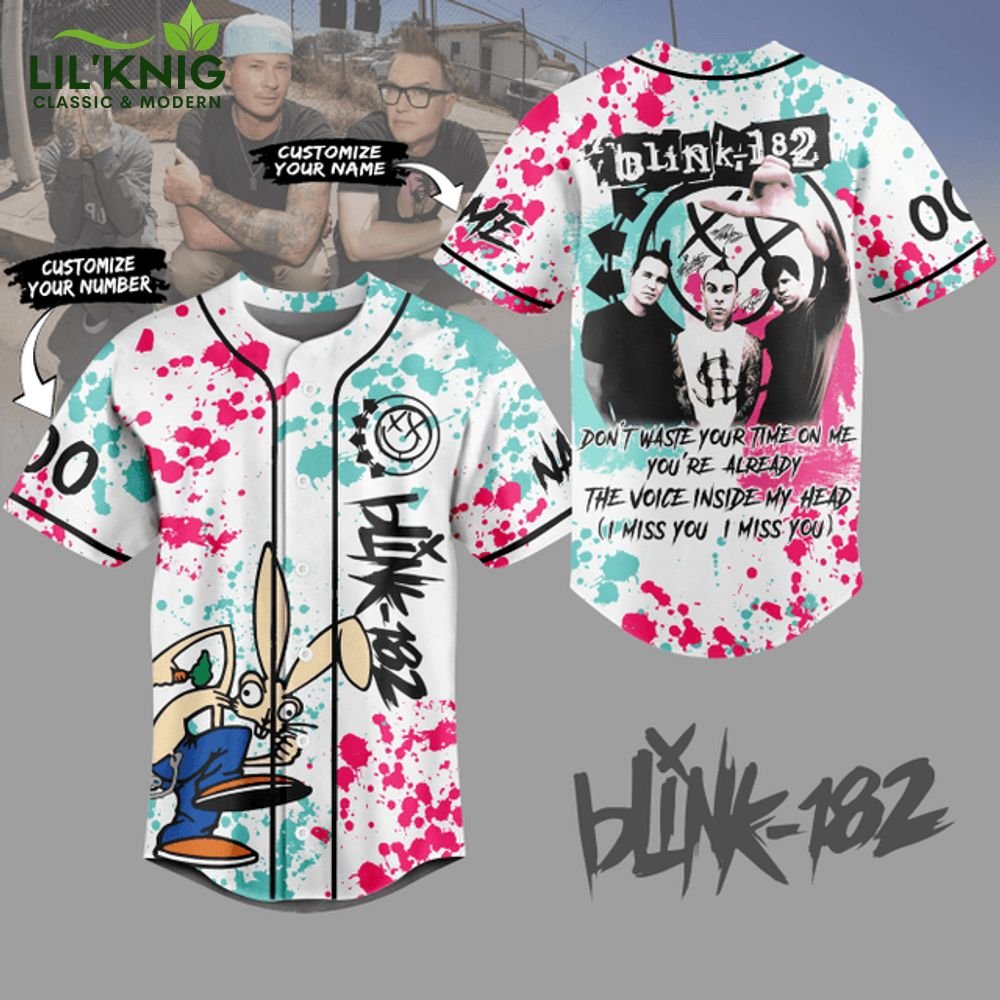 BLINK 182 CUSTOM JERSEY BLINK 182 CUSTOM JERSEY