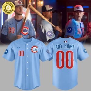 Chicago Cubs Light Blue Alternate Replica Baseball Jersey 2025 Personalization