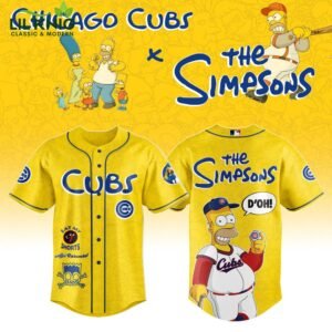 Chicago Cubs and The Simpsons “D’OH!” Baseball Jersey