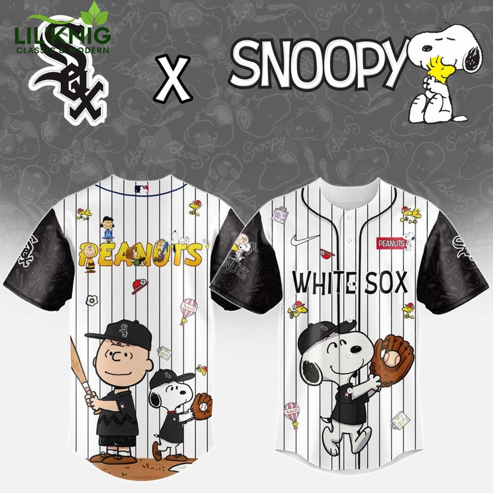 Chicago White Sox MLB “75th Anniversary of Peanuts” Snoopy Special Edition Jersey 2025 Chicago White Sox MLB “75th Anniversary of Peanuts” Snoopy Special Edition Jersey 2025