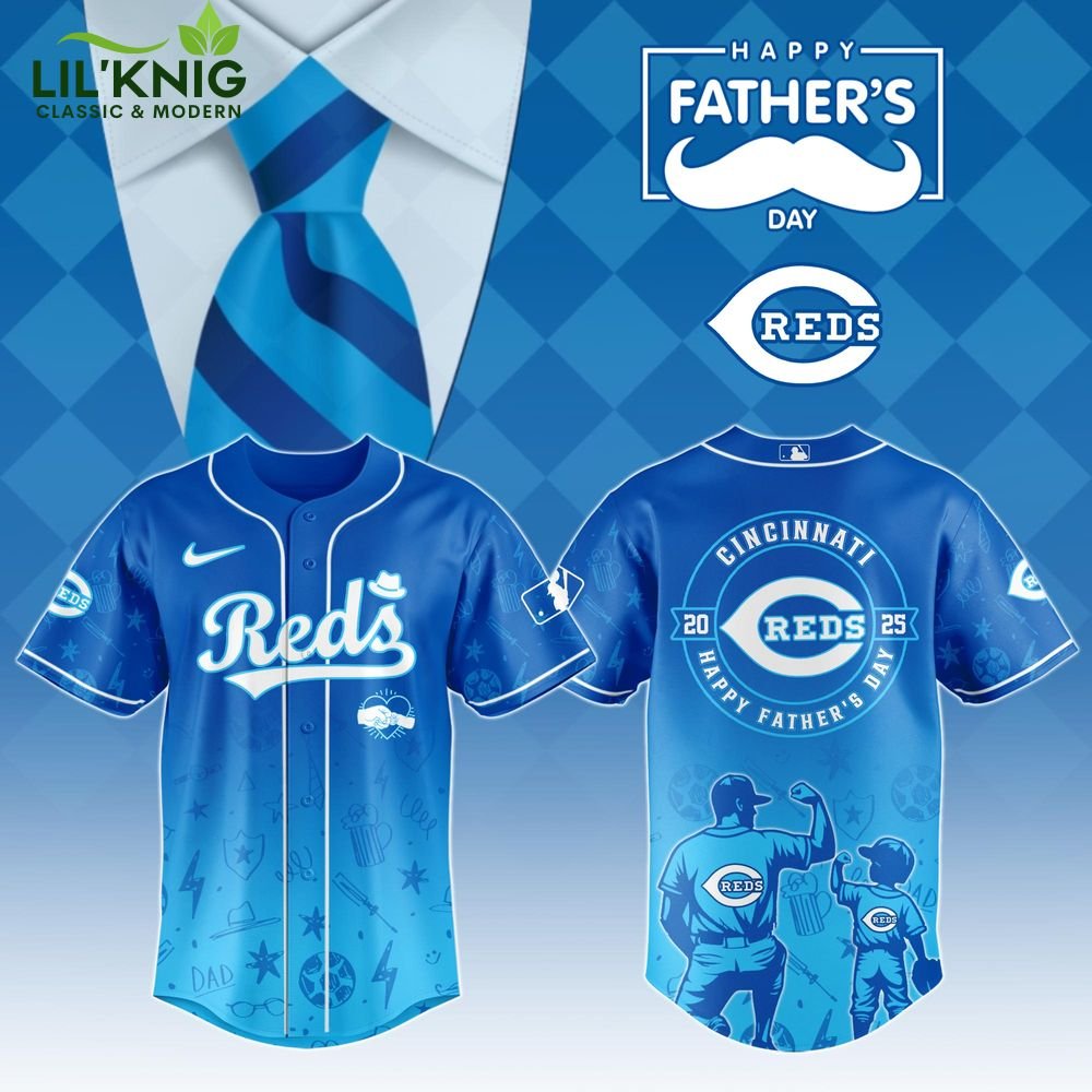 Cincinnati Reds 2025 Father’s Day Jersey – Official MLB Fan Gear Cincinnati Reds 2025 Father’s Day Jersey – Official MLB Fan Gear
