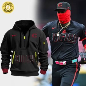 Cincinnati Reds City Connect Quarter-Zip Hoodie – 2025 Baseball Edition