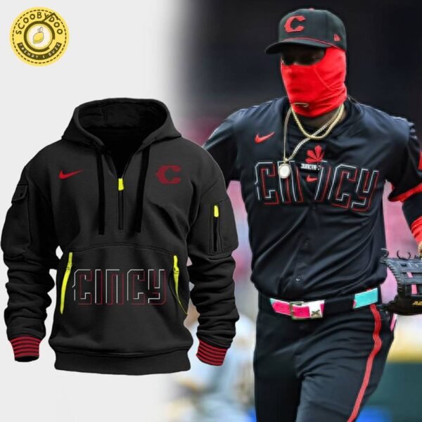 Cincinnati Reds City Connect Quarter-Zip Hoodie – 2025 Baseball Edition