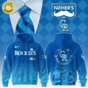Colorado Rockies 2025 Father’s Day Hoodie – Baseball Dad Hoodie