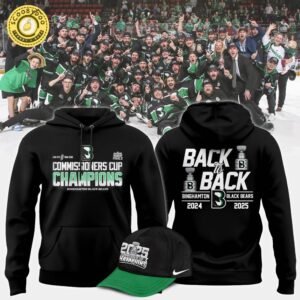 Commissioners Cup Champions Binghamton Black Bears 2025 Back To Back Hoodie