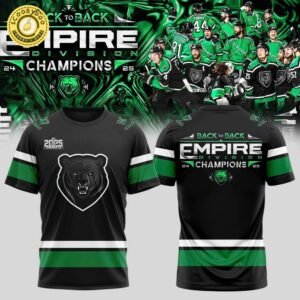 Commissioners Cup Champions Binghamton Black Bears 2025 Back To Back Tshirt