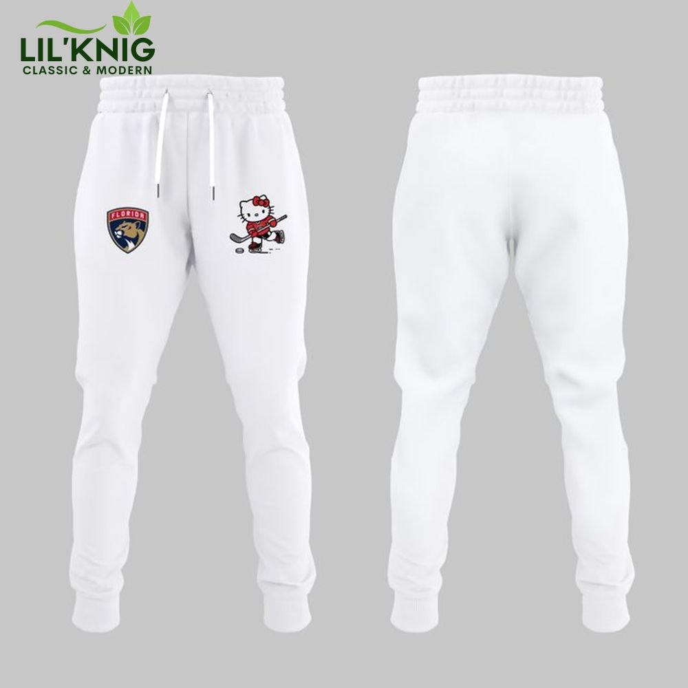 Florida Panthers x Hello Kitty White Sweatshirt 2025 Florida Panthers x Hello Kitty White Sweatshirt 2025