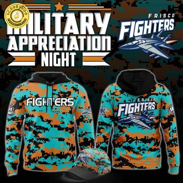 Frisco Fighters Military Nights Hoodie 2025 – Indoor Football League Apparel