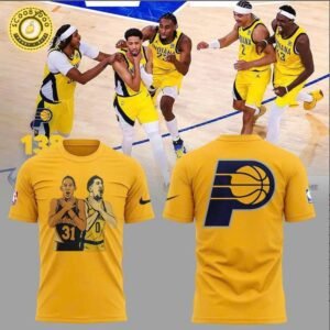 Indiana Pacers “Legacy Signal” T-Shirt – Two Eras, One Gesture, One Legendary Moment Tee