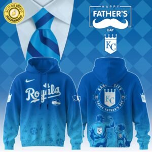 Kansas City Royals 2025 Father’s Day Hoodie – MLB Fan Sweatshirt