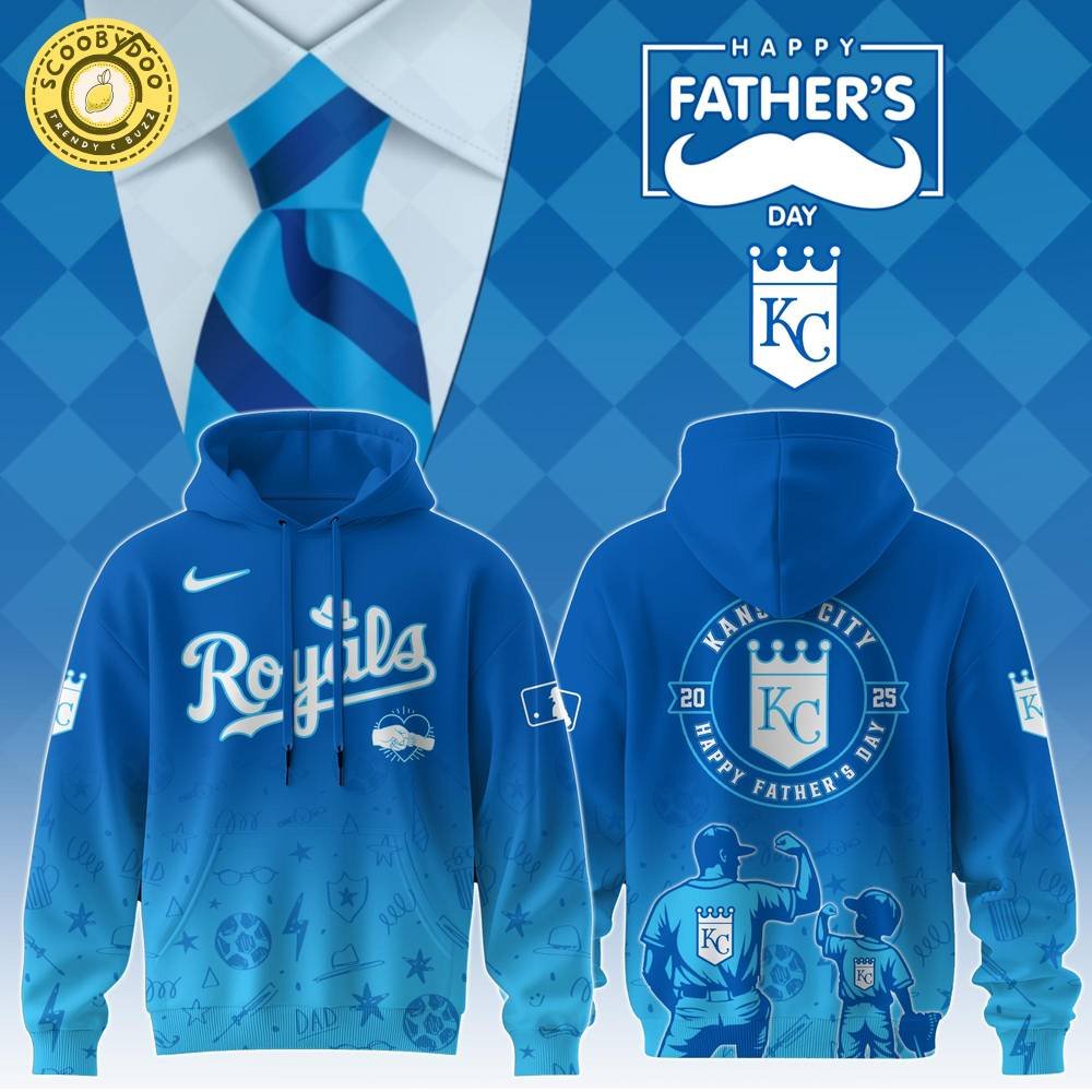 Kansas City Royals 2025 Father’s Day Hoodie – MLB Fan Sweatshirt Kansas City Royals 2025 Father’s Day Hoodie – MLB Fan Sweatshirt