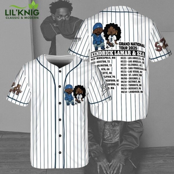 Kendrick Lamar SZA Tour Baseball Jersey