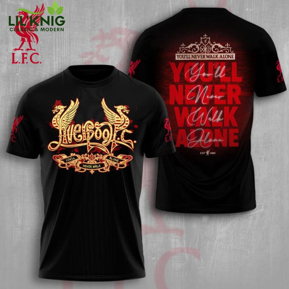 Liverpool "You'll never walk alone" 3D T-Shirt limited Edition Liverpool "You'll never walk alone" 3D T-Shirt limited Edition