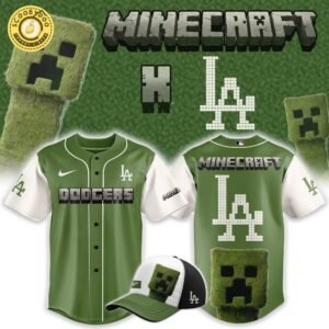 Los Angeles Dodgers x MineCraft 2025 Baseball Jersey