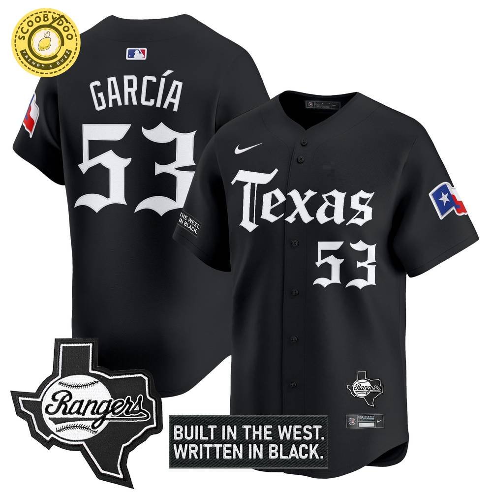 Men's Texas Rangers Gothic Frontier Edition Jersey – 2025 MLB Vapor Premier Limited Men's Texas Rangers Gothic Frontier Edition Jersey – 2025 MLB Vapor Premier Limited