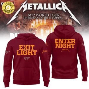 Metallica x Virginia “Exit Light Enter Night” Hoodie Red