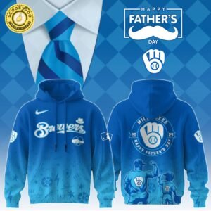 Milwaukee Brewers 2025 Father’s Day Hoodie – Baseball Team Edition