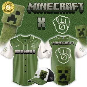 Milwaukee Brewers x MineCraft 2025 Baseball Jersey