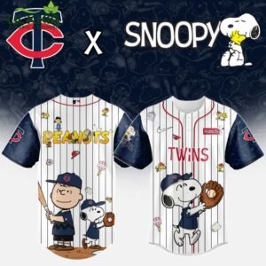 Minnesota Twins MLB “75th Anniversary of Peanuts” Snoopy Special Edition Jersey 2025