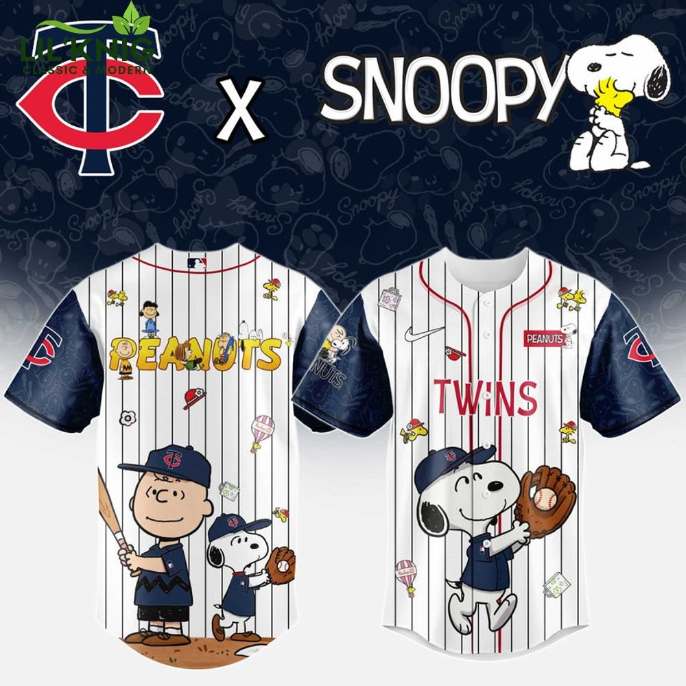 Minnesota Twins MLB “75th Anniversary of Peanuts” Snoopy Special Edition Jersey 2025 Minnesota Twins MLB “75th Anniversary of Peanuts” Snoopy Special Edition Jersey 2025