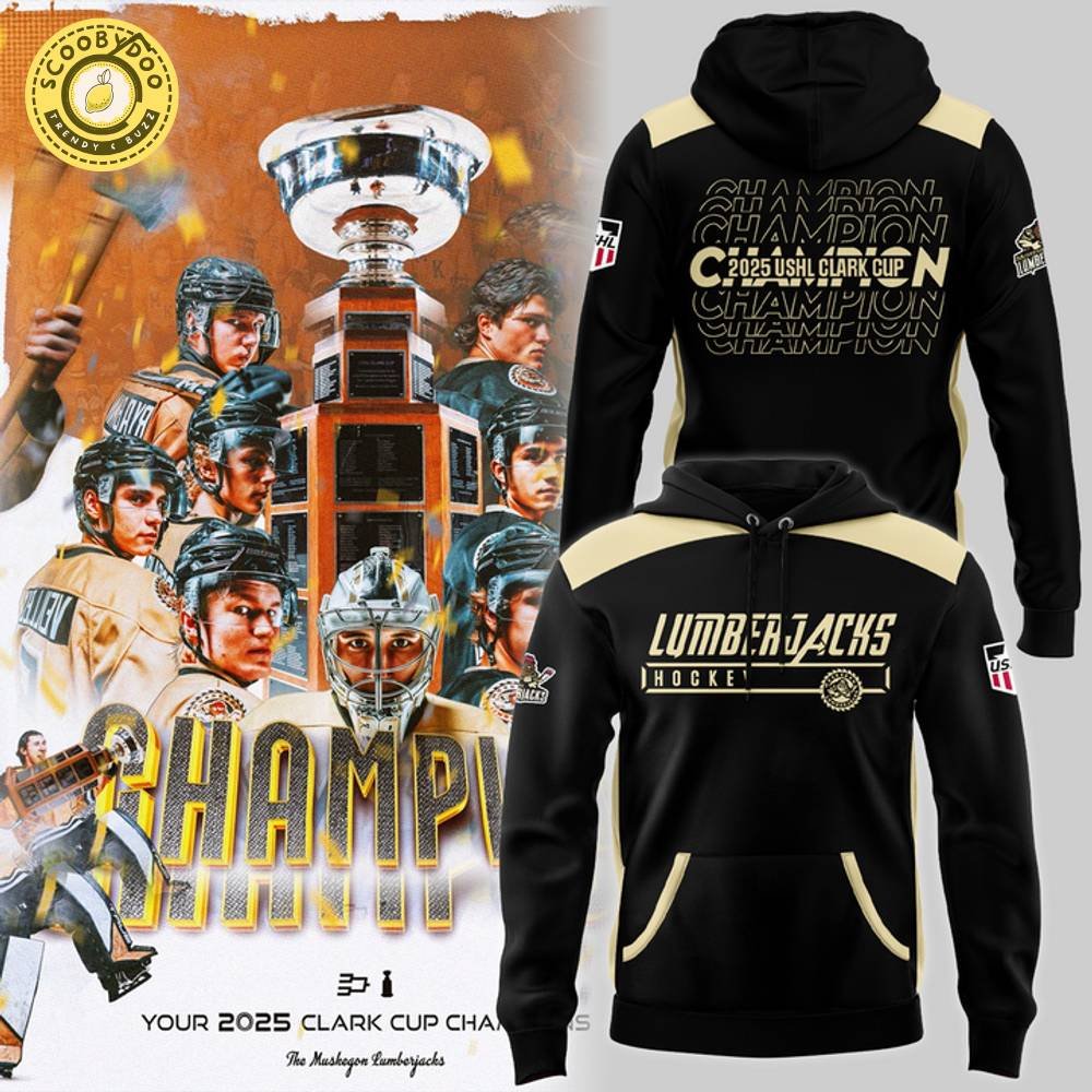 Muskegon Lumberjacks Clark Cup Champions 2025 Hoodie – Hockey Fan Sweatshirt Muskegon Lumberjacks Clark Cup Champions 2025 Hoodie – Hockey Fan Sweatshirt