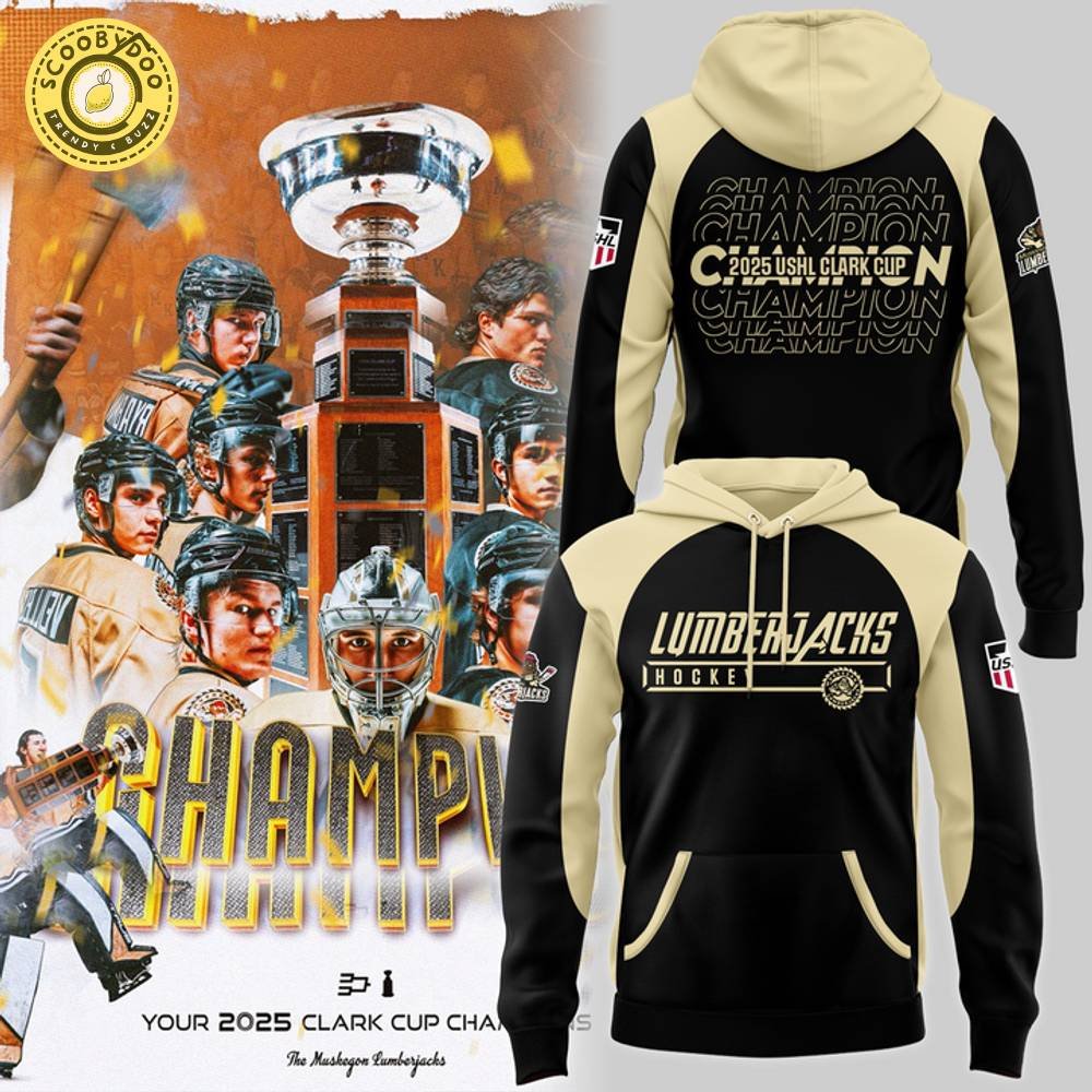 Muskegon Lumberjacks Clark Cup Champions 2025 New Design Hoodie – Limited Fan Gear Muskegon Lumberjacks Clark Cup Champions 2025 New Design Hoodie – Limited Fan Gear