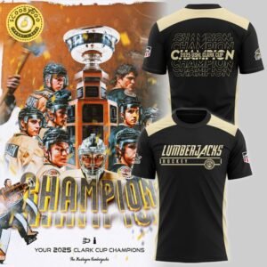 Muskegon Lumberjacks Clark Cup Champions 2025 T-Shirt – USHL Victory Tee