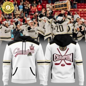 Muskegon Lumberjacks Clark Cup Champions 2025 White Hoodie – Ice Hockey Apparel