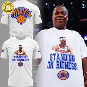 New York Knicks “STANDING ON BIDNESS!” T-Shirt – 2025 NBA Fan Statement Tee