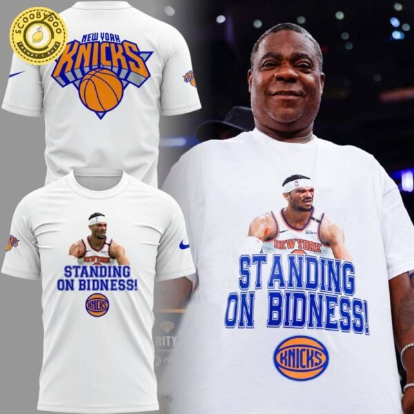 New York Knicks “STANDING ON BIDNESS!” T-Shirt – 2025 NBA Fan Statement Tee