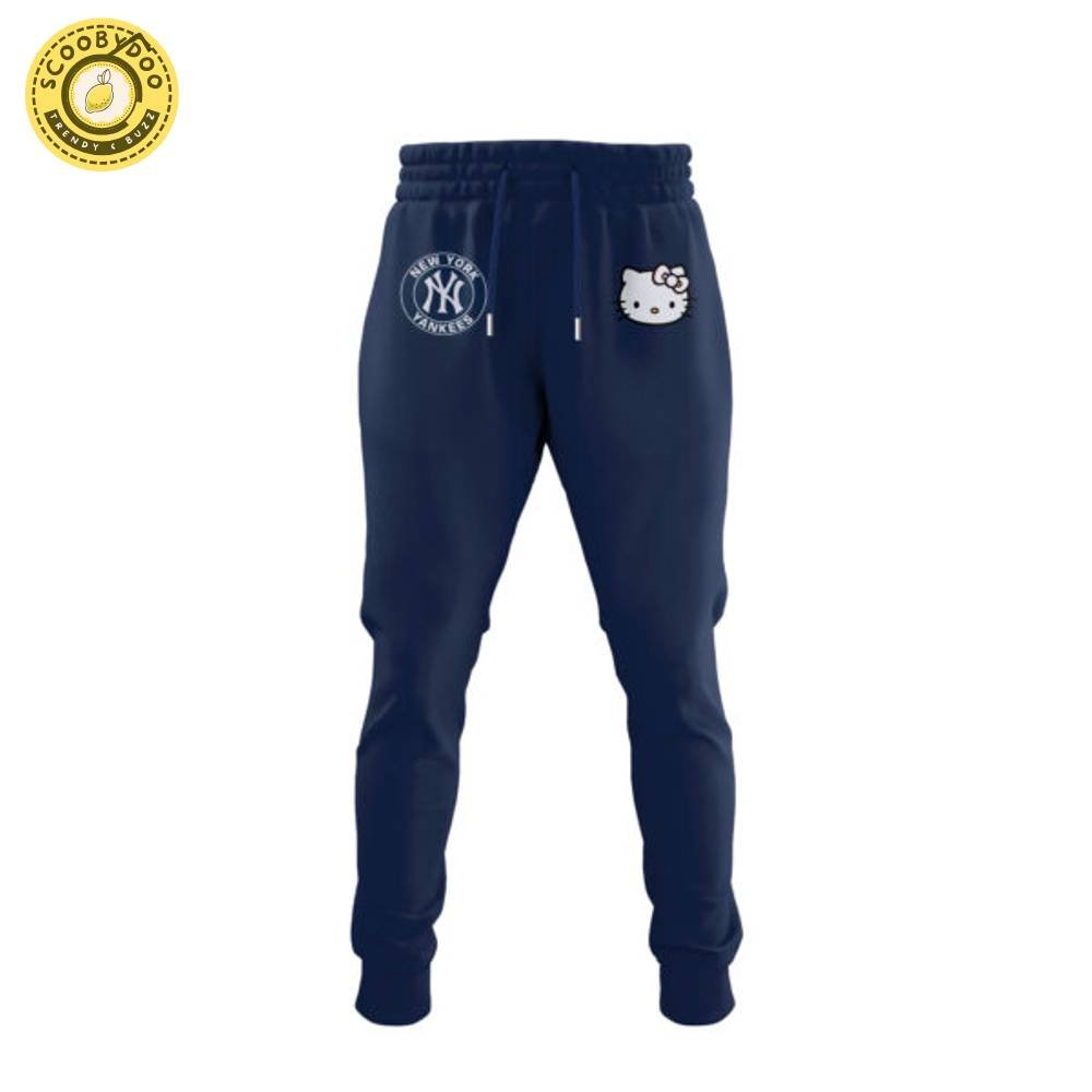 New York Yankees with Theme Game Hello Kitty NIGHT Hoodie New York Yankees with Theme Game Hello Kitty NIGHT Hoodie
