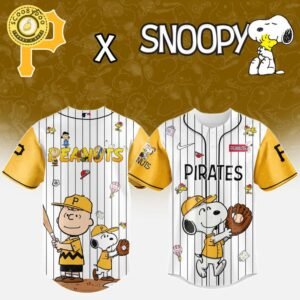 Pittsburgh Pirates MLB “75th Anniversary of Peanuts” Snoopy Special Edition Jersey 2025
