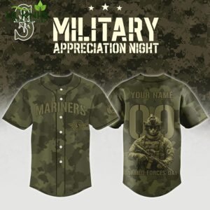Seattle Mariners Mix Military Appreciation Night And Armed Forces Day- Baseball Custom Jersey