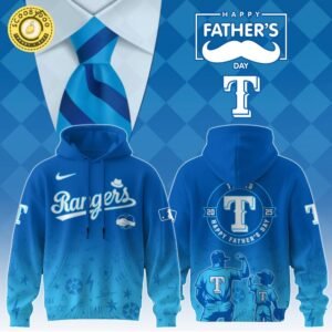 Texas Rangers 2025 Father’s Day Hoodie – Baseball Dad Gift Sweatshirt