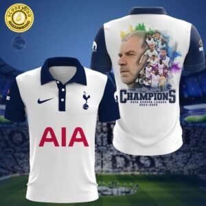 Tottenham Hotspur UEFA Europa League Champions 2024–2025 Polo Shirt – Football Club Edition