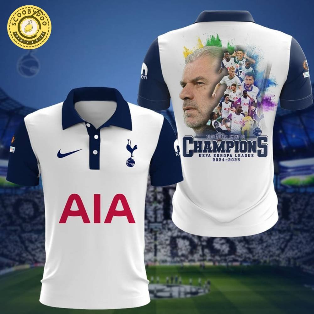 Tottenham Hotspur UEFA Europa League Champions 2024–2025 Polo Shirt – Football Club Edition Tottenham Hotspur UEFA Europa League Champions 2024–2025 Polo Shirt – Football Club Edition
