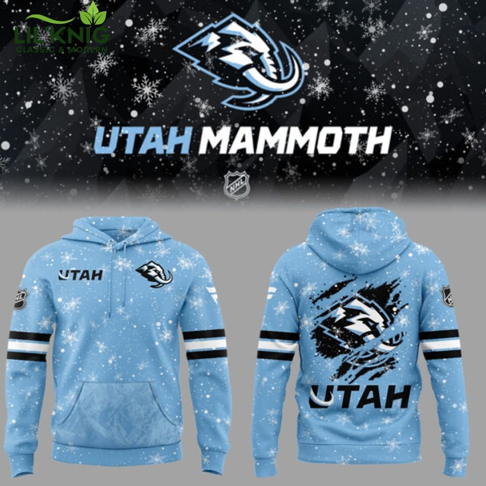 Utah Mammoth x Uniform New 2025 Blue Hoodie Utah Mammoth x Uniform New 2025 Blue Hoodie