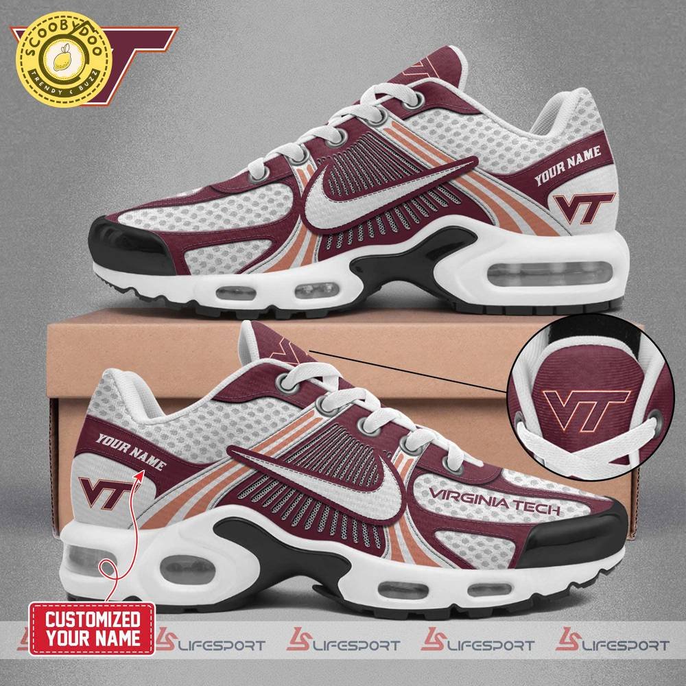 Virginia Tech 2025 TN Shoes Custom Name For Fan Virginia Tech 2025 TN Shoes Custom Name For Fan