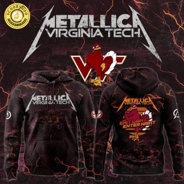Virginia Tech Football x Metallica Hoodie 2025