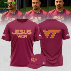 Virginia Tech Hokies Jesus Won Red Shirt
