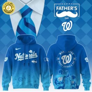 Washington Nationals 2025 Father’s Day Hoodie – MLB Fan Gift Gear