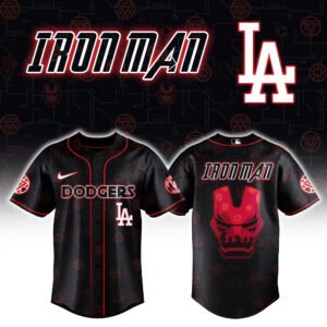 Los Angeles Dodgers x Spider Man Avengers Combo Baseball Jersey