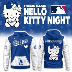 Los Angeles Dodgers With Theme Game Hello Kitty NIGHT Hoodie New Design 2025