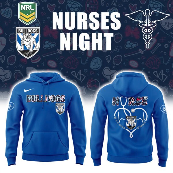 Canterbury Bulldogs x Nurse Edition Hoodie – Rugby Nurse Tribute Sweatshirt