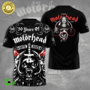 50 Years of MotorHead 3D Tshirt