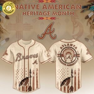 Atlanta Braves x Native American Heritage Month-3D Baseball Jersey