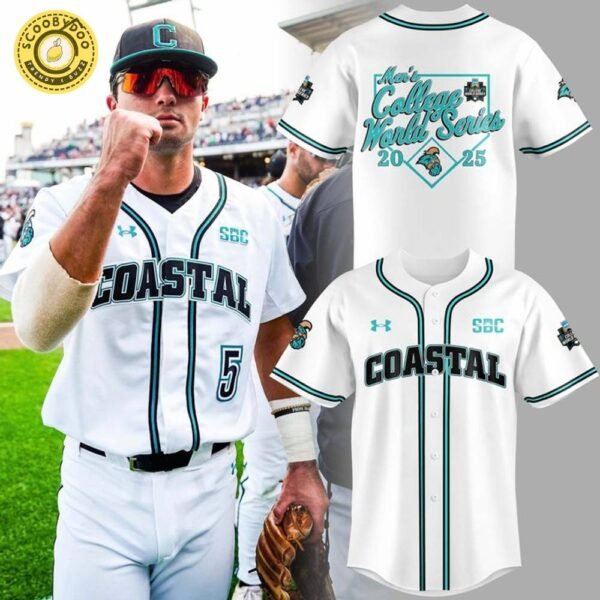 CCU Coastal Chanticleers White Baseball Jersey – Limited Edition