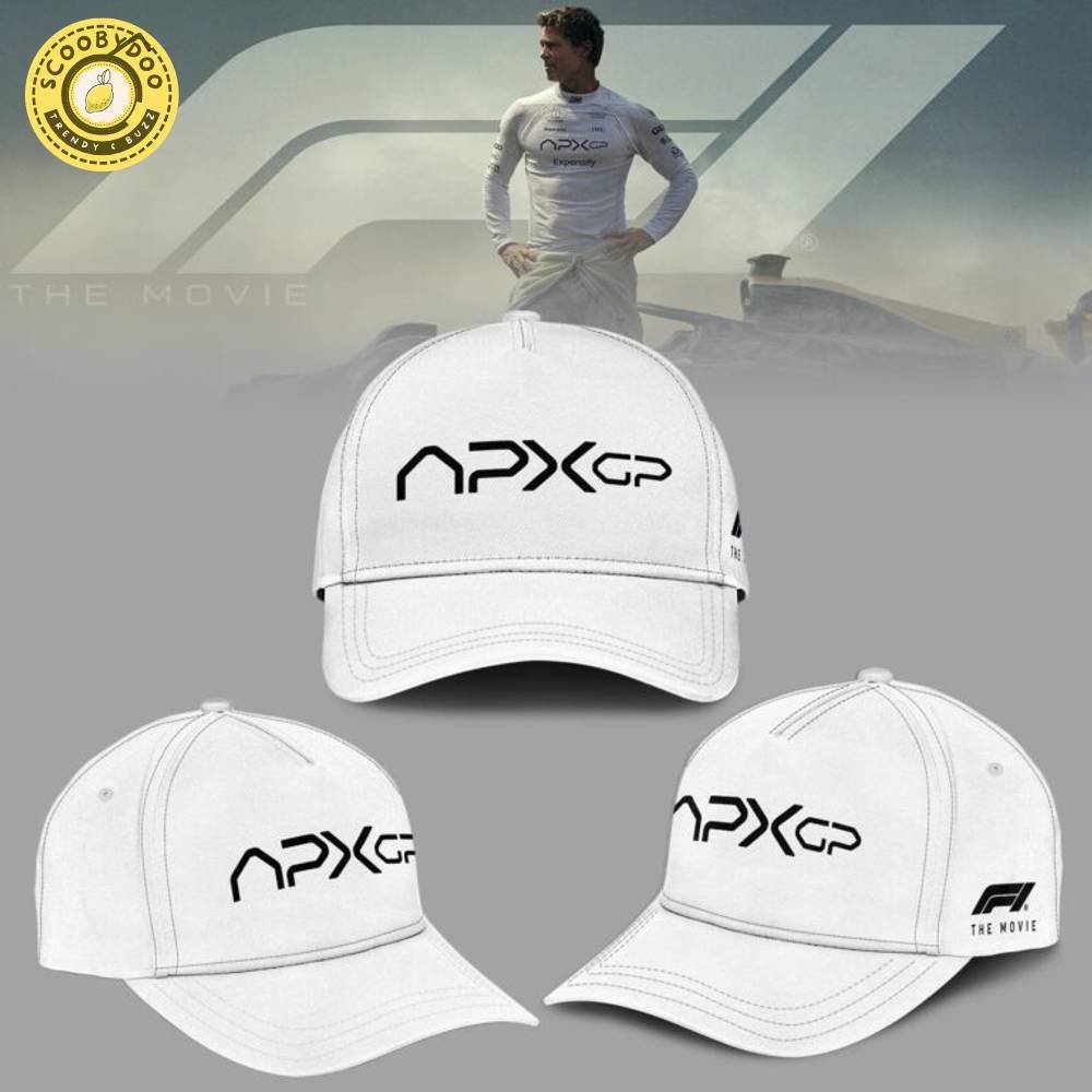 F1 The Movie 2025 APXGP “Prad Pitt” White Polo F1 The Movie 2025 APXGP “Prad Pitt” White Polo