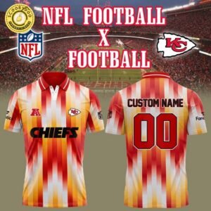 Kansas City Chiefs NFL Football x Football Polo Shirt